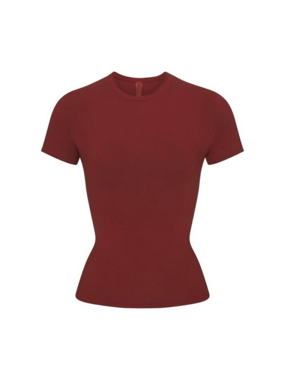NWT SKIMS COTTON JERSEY SANGRIA T-SHIRT SZ XS